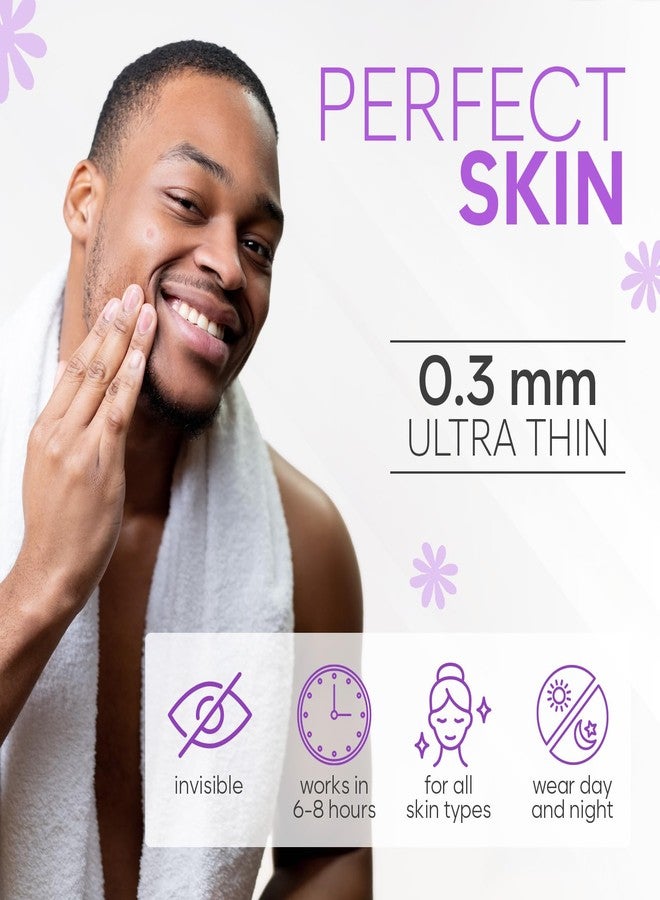 BLOOMORA Invisible Pimple Patches for Face (324 Count), Zit Patches for Spot Cover, Hydrocolloid Covers Pimples, Clear (2 Sizes - S/L) - Image 4